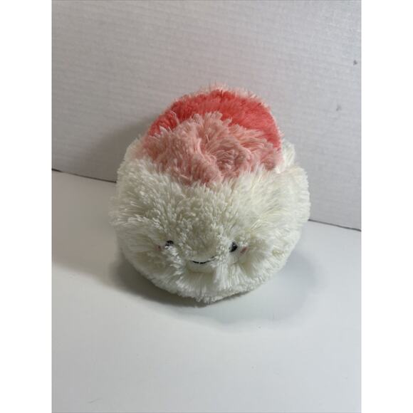 Squishable Mini Shrimp Sushi Plush Stuffed Food Smiley Furry Soft Rice Seaweed🍣 - Picture 1 of 12